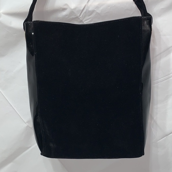 CAROLINA Herrera New York Good Girl Black Polyester Velvet and Faux Leather Tote - Picture 4 of 9